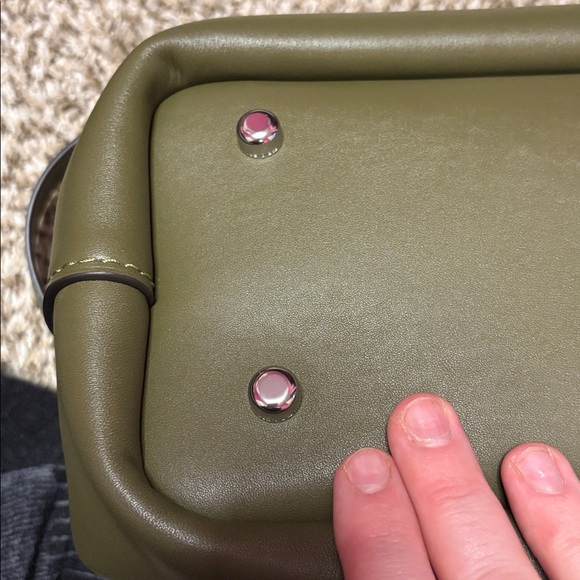 Coach Slouchy Rogue Top Handle in Olive - Picture 8 of 17